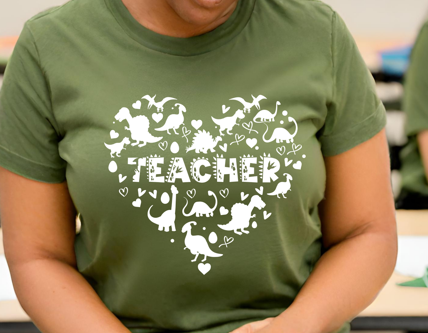 Teacher Dinosaur Heart