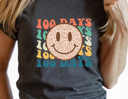 100 Days Leopard Smiley