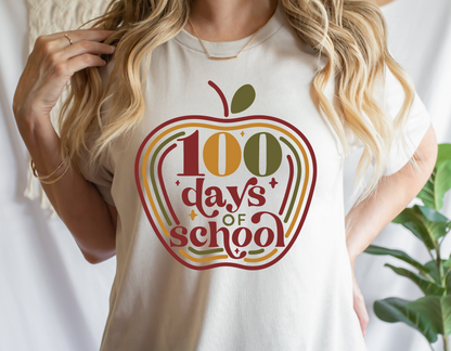 100 Days of School Apple