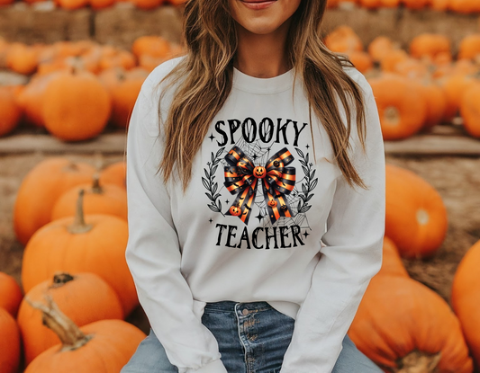 Spooky Teacher Bow