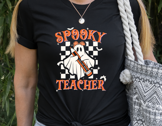 Spooky Teacher Checkered