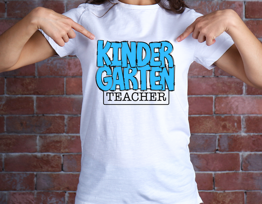 Blue Kindergarten Teacher