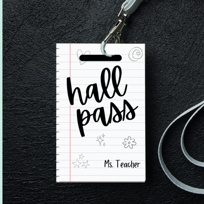 Notebook Hall Pass