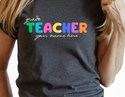 Custom Rainbow Teacher