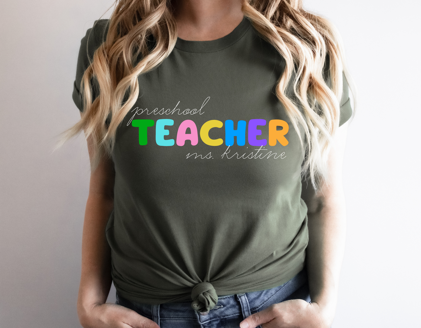 Custom Rainbow Teacher